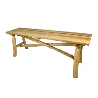 Bancă din lemn de tec model B-17 Bancă din lemn de tec model B-17