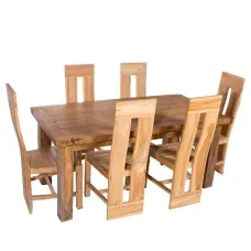 Masă extensibilă din lemn de tec