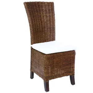 Scaun de sufragerie fabricat din bambus - model BRIGHTON culoare NUC Scaun de sufragerie fabricat din bambus - model BRIGHTON culoare NUC