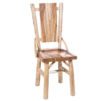 Scaun dining model DONI fabricat din lemn de tec cu spătar drept Scaun dining model DONI fabricat din lemn de tec cu spătar drept