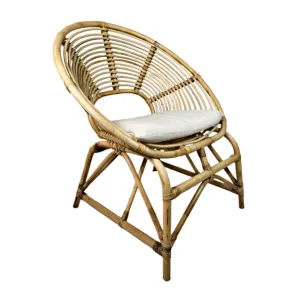 Scaun din bambus AHIVADA -pentru interior și exterior. Produsul include o pernă Scaun din bambus AHIVADA -pentru interior și exterior. Produsul include o pernă